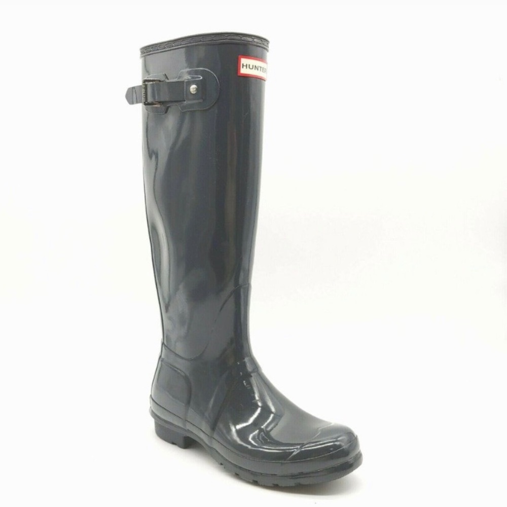 Hunter Womens Original Tall Glossy Rain Boots NEW
